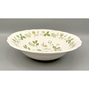 Vintage Petite Flora Ironstone Serving Bowl 9.5x2.5”4009 Japan 1978 Sears Flower